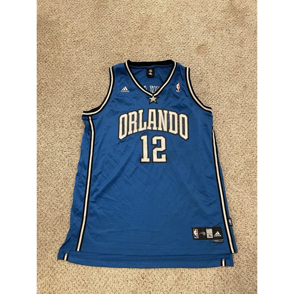 vintage Authentic Adidas NBA ORLANDO MAGIC Dwight Howard 12 Blue Jersey XL